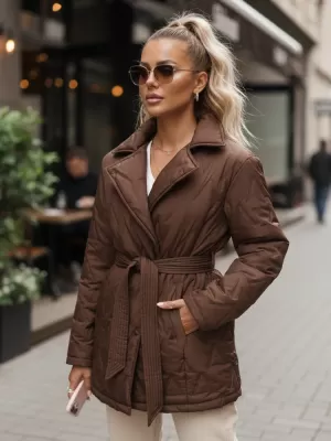 Ženska jakna DSTREET TY5586 RJAVA