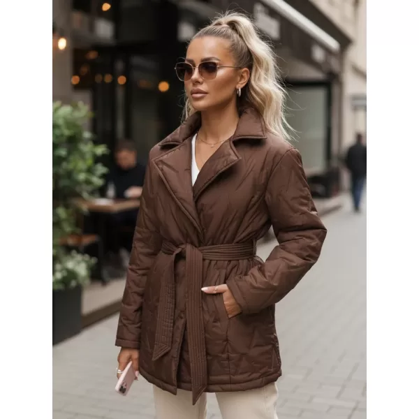  Ženska jakna DSTREET TY5586 RJAVA 