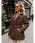 Ženska jakna DSTREET TY5586 RJAVA