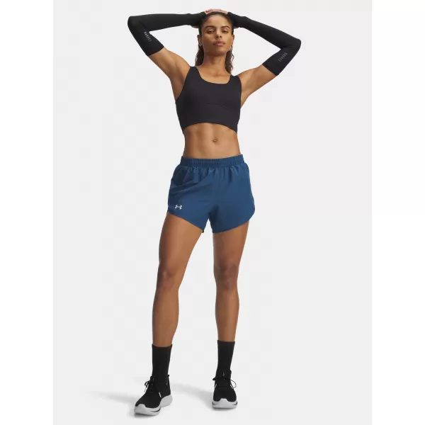  Ženske kratke hlače UNDER ARMOUR UA FLY BY 3'' SHORTS 1382438-498 MODRA 