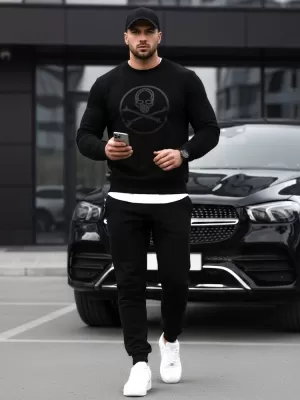 Moški pulover DSTREET BX5948 ČRNA