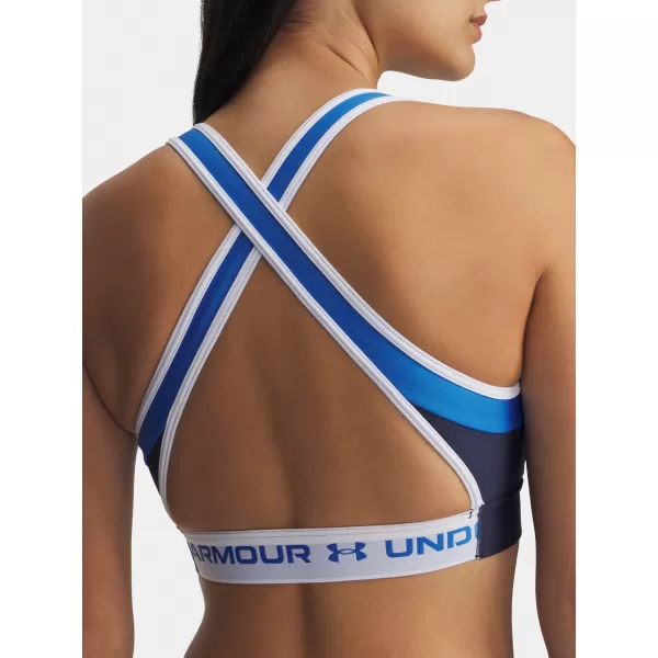  Ženski nedrček UNDER ARMOUR UA CROSSBACK MID OPEN BACK 6005838-403 MODRA 