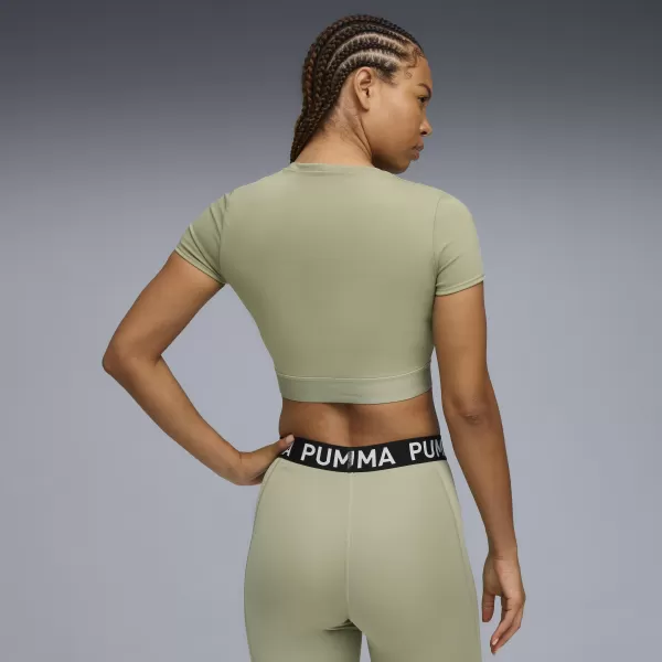  Ženska majica s kratkimi rokavi PUMA W STRONG TEE - SHORT 526805-82 LUKS VOJSKA 