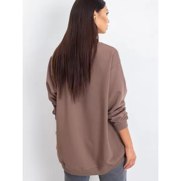  Ženski pulover BASIC FEEL GOOD RV-BL-5185.92P RJAVA 