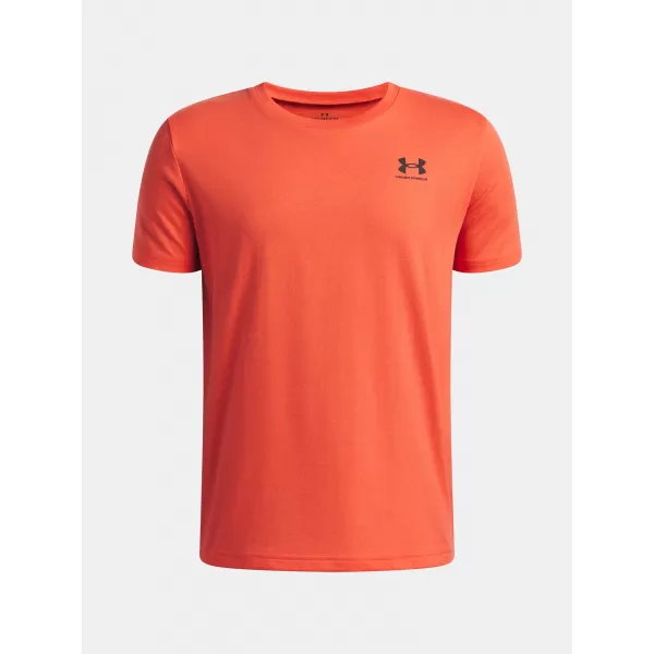  Fantovska majica s kratkimi rokavi UNDER ARMOUR B SPORTSTYLE LC SS 1389962-690 RDEČA 
