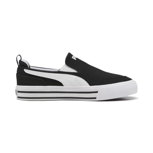  Škornji PUMA COURT CLASSIC VULC SLIPON 400216_02 PUMA ČRNA/PUMA BELA 