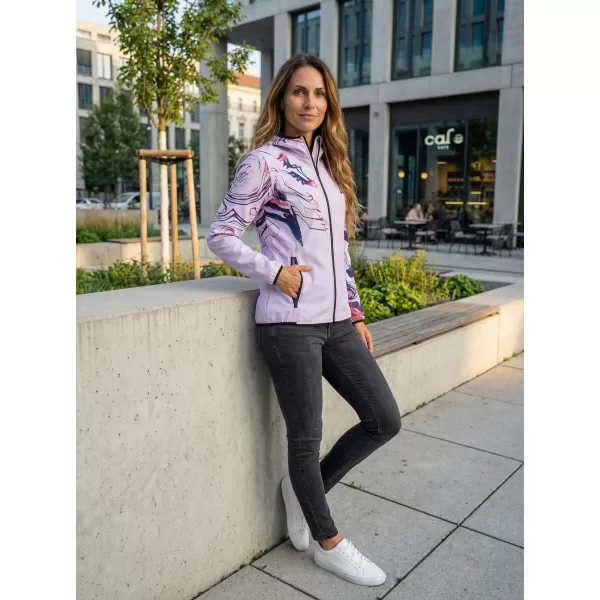 Ženska vrhunska softshell jakna ALTISPORT VOJ/ALW064JACK01 LILA 