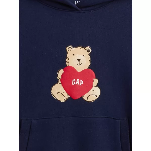 Otroški pulover GAP LOGO HOODIE PULLOVER 847141-01 MORNARIŠKA UNIFORMA 