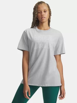Ženska majica s kratkimi rokavi UNDER ARMOUR RIVAL OS CAMPUS TEE 6007883-012 SIVA
