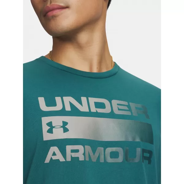  Moška majica s kratkimi rokavi UNDER ARMOUR TEAM ISSUE WORDMARK SS 1329582-338 ZELENA 