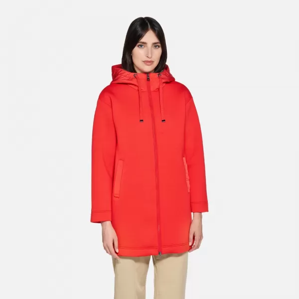  Ženska parka GEOX SWEATER G012427 RDEČA 
