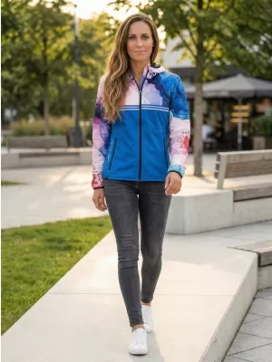 Ženska vrhunska softshell jakna ALTISPORT VOJ/ALW117JACK01 MODRA/ROZA