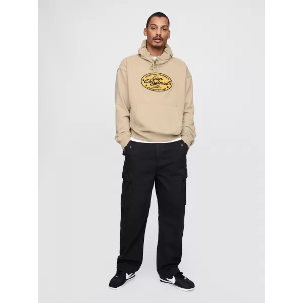  Moški pulover GAP LOGO PULLOVER HOODIE 744731-01 KAKI 