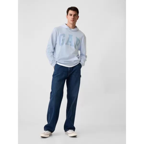  Moški pulover GAP TONAL LOGO PULLOVER HOODIE 412282-03 DVOOBALNA MODRA 
