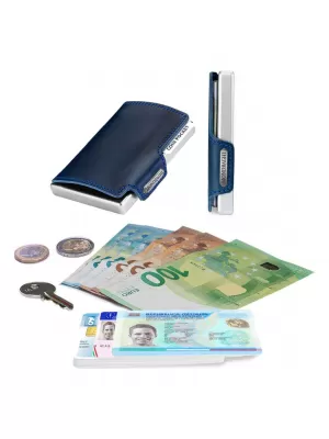 Denarnica MONDRAGHI ELEGANCE PLUS MODRA