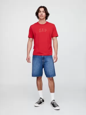 Moška majica s kratkimi rokavi GAP HIGH DENSITY LOGO TEE 782369-02 MODEREN RDEČ LOGOTIP