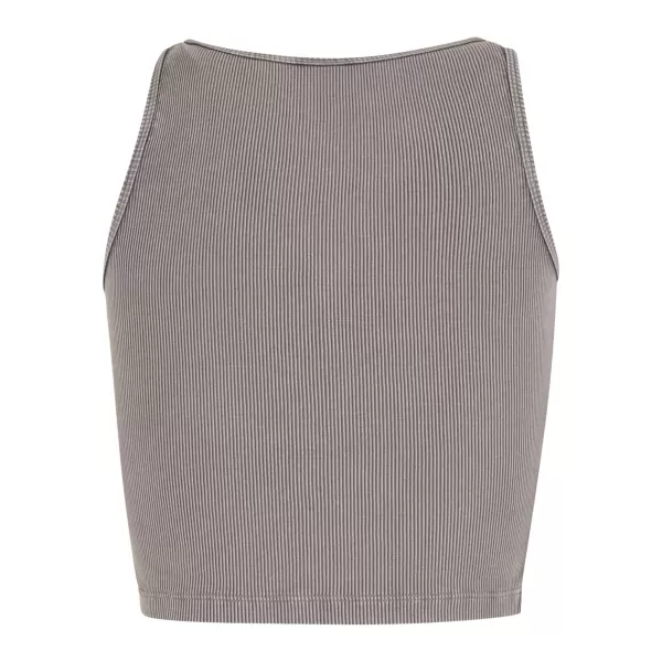  Ženska majica s kratkimi rokavi URBAN CLASSICS TB7482 JEKLENO SIVA 