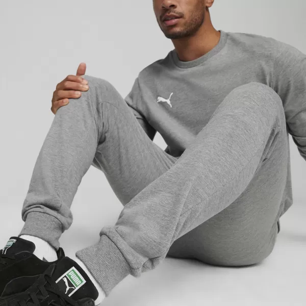  Moške hlače PUMA TEAMGOAL CASUALS PANTS 658598_33 SREDNJE SIVA VRESA/BELA 