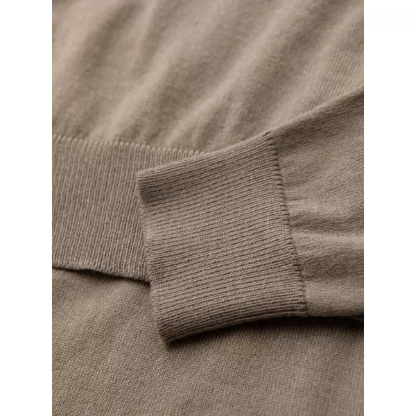  Moški pulover OMBRE OM-SWBS-0106 TEMNO BEŽ 
