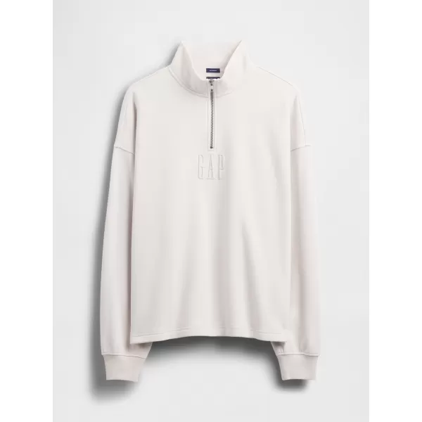  Pulover GAP CORP LOGO HALF ZIP 873446-00 OBIČAJNA SIVA 