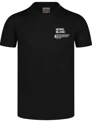 Moška majica s kratkimi rokavi NORDBLANC NOTHINGNESS NBSMT8150 ČRNA