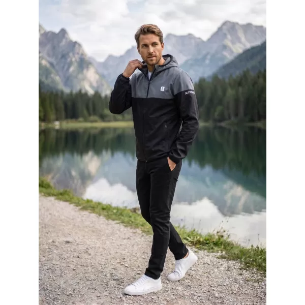  Moška vrhunska softshell jakna ALTISPORT VOJ/ALM051JACK01 SIVKASTO ČRNA 