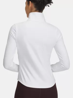Ženska majica s kratkimi rokavi UNDER ARMOUR MOTION 1/2 ZIP EMEA 6001618-100 BELA