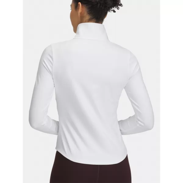  Ženska majica s kratkimi rokavi UNDER ARMOUR MOTION 1/2 ZIP EMEA 6001618-100 BELA 