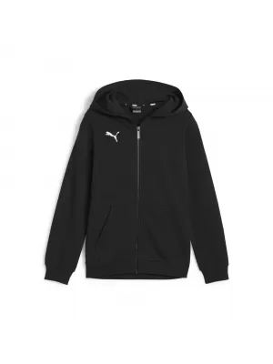 Otroški pulover PUMA TEAMGOAL CASUALS HOODED JKT 658596_03 PUMA ČRNA/PUMA BELA