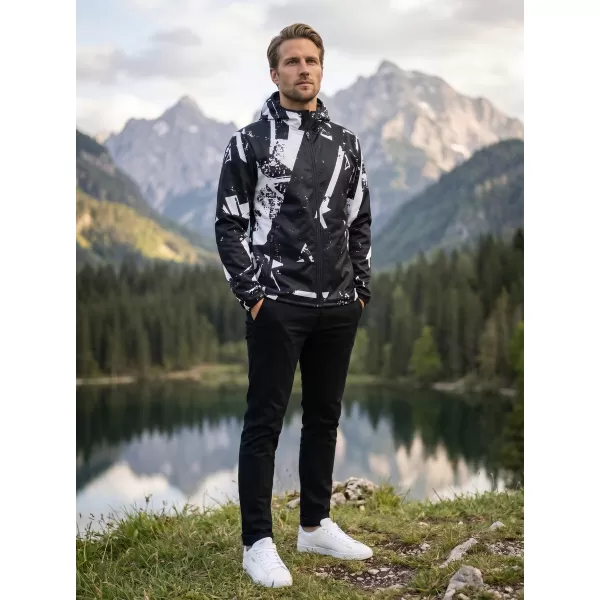  Moška vrhunska softshell jakna ALTISPORT VOJ/ALM079JACK01 ČRNO-BELO 