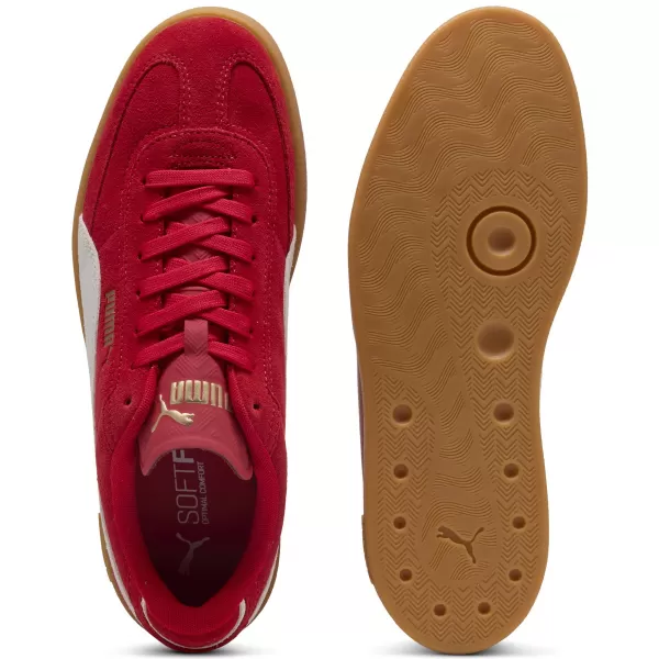  Škornji PUMA CLUB II ERA SUEDE 400717-08 FORATRED/P.WHITE/ FORATRED/P.WHITE/PUMA GOLD 