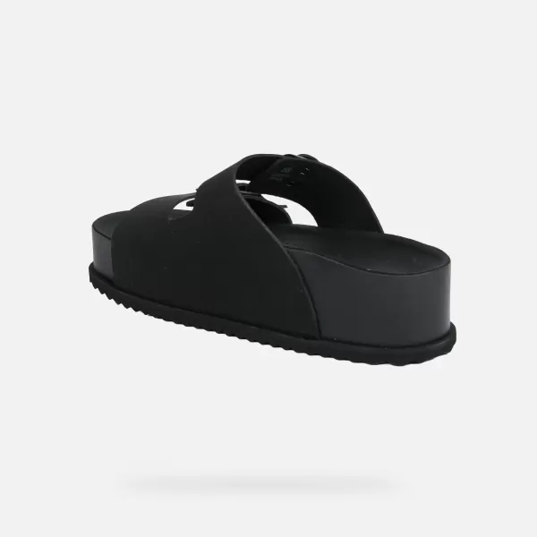  Ženski copati GEOX SANDYBETT HIGH G012956 ČRNA 