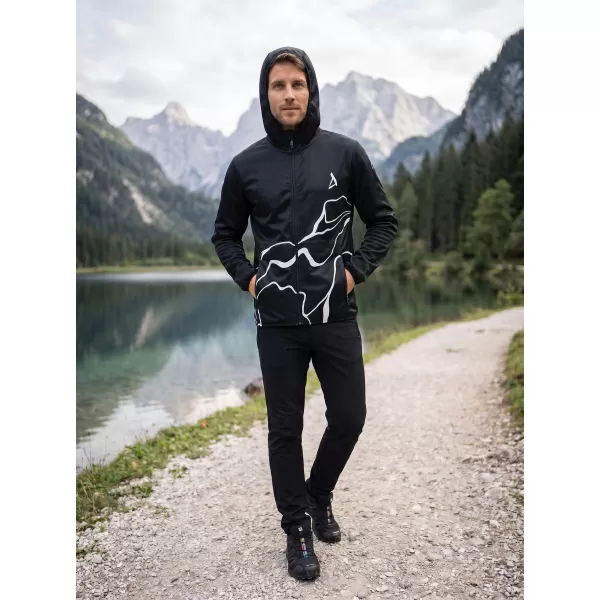  Moška vrhunska softshell jakna ALTISPORT VOJ/ALM073JACK01 ČRNA 