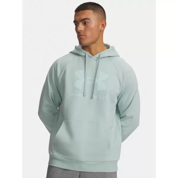  Moški pulover UNDER ARMOUR RIVAL FLEECE LOGO HD 1379758-477 MODRA 