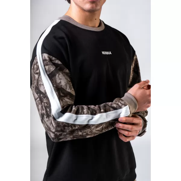  Pulover sproščenega kroja POWER 903 SVETLO RJAV CAMO Nebbia 