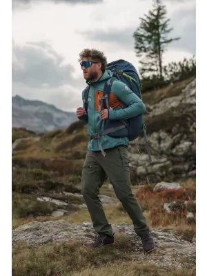 Moški powerfleece pulover NORDBLANC BRACKEN NBWFM8286 TEMNO ZELENA