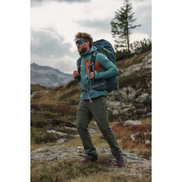  Moški powerfleece pulover NORDBLANC BRACKEN NBWFM8286 TEMNO ZELENA 