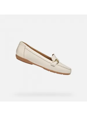 Ženski mokasini GEOX ANNYTAH MOC G012825 KREMASTO