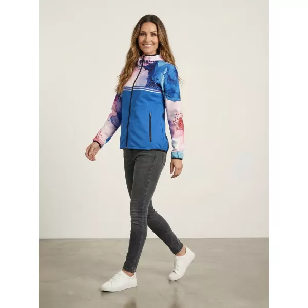  Ženska vrhunska softshell jakna ALTISPORT VOJ/ALW117JACK01 MODRA/ROZA 