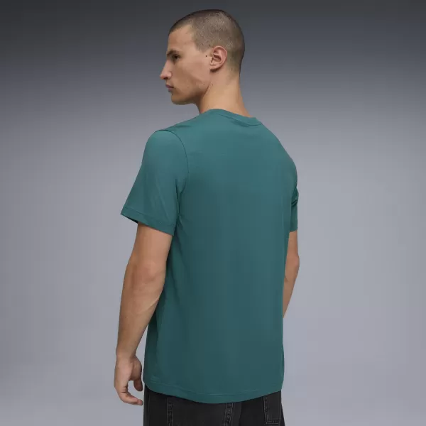  Moška majica s kratkimi rokavi PUMA GRAPHIC TEE 691775_41 SMARAGDNI LED 