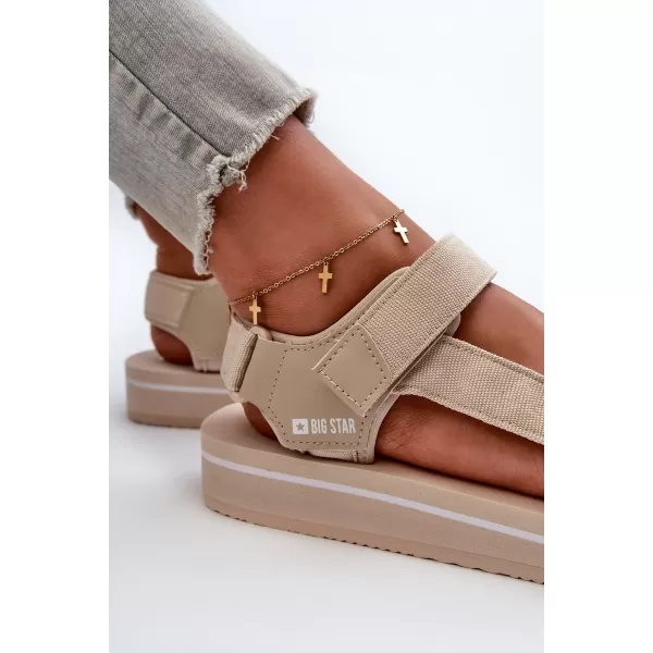  Ženski čevlji BIG STAR NN274A535 BEIGE Big Star Shoes 