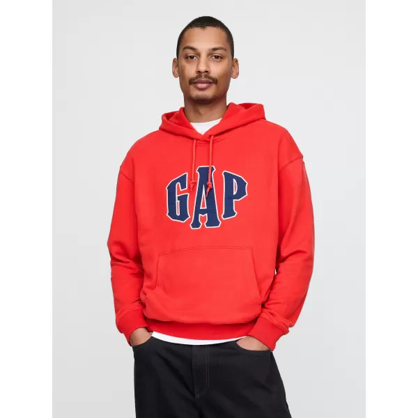  Moški pulover GAP LOGO PULLOVER HOODIE 744728-02 PARADIŽNIKOVA OMAKA 
