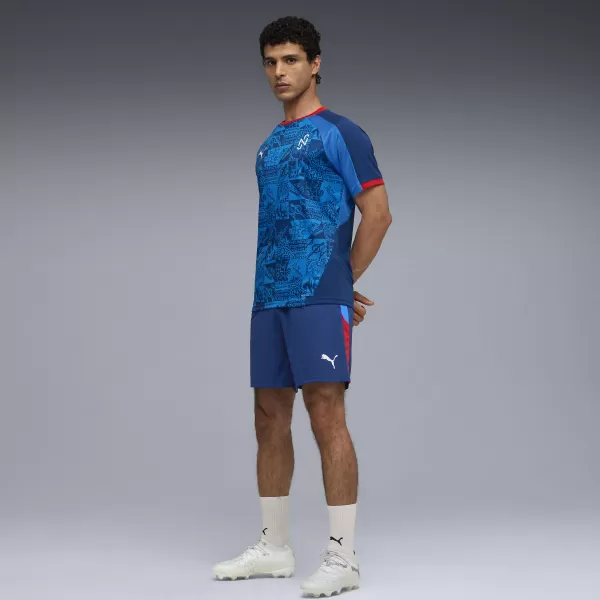  Moške kratke hlače PUMA NEYMAR JR PLAYMAKER TRGSHORT 660316-10 BLAZING BLUE/ GOREČE MODRA/PUMA BELA/ULTRA 