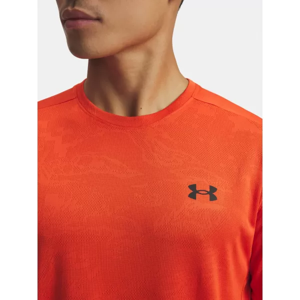 Moška majica s kratkimi rokavi UNDER ARMOUR UA TECH VENT JACQUARD SS 1377052-844 ORANŽNA 
