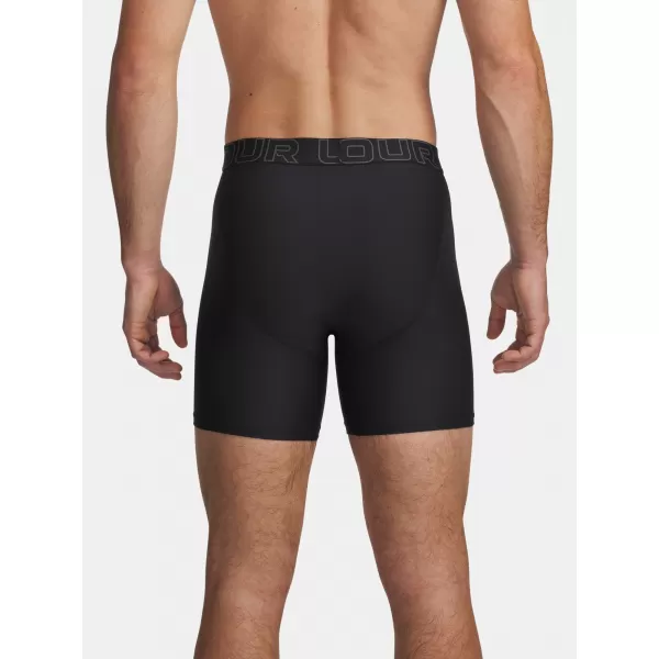  Moške boksarice UNDER ARMOUR PERFORMANCE POUCH - SOLID 6IN - 2 6011474-001 ČRNA 