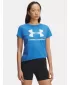 Ženska majica s kratkimi rokavi UNDER ARMOUR UA LOGO SS 1356305-402 MODRA
