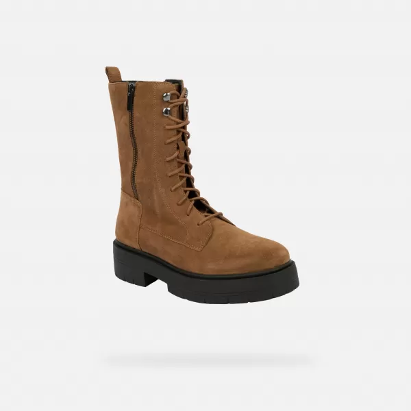  Ženski gležnjarji GEOX SPHERICA EC7 G004252 RJAVA 