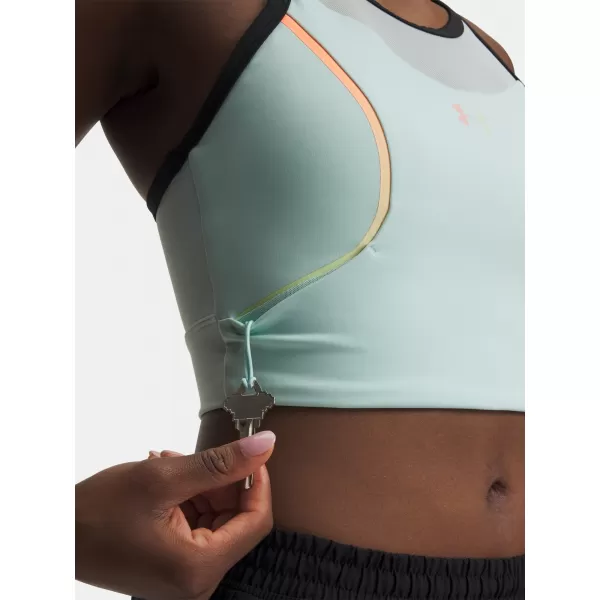  Ženski brezrokavnik UNDER ARMOUR UA VELOCITI ELITE CROP TANK 6009499-703 ZELENA 