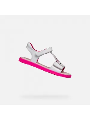 Dekliški sandali GEOX JOYFOOT J65P1C000HHC1441 BELA