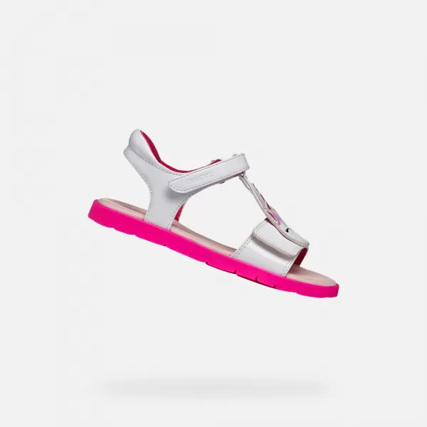  Dekliški sandali GEOX JOYFOOT J65P1C000HHC1441 BELA 